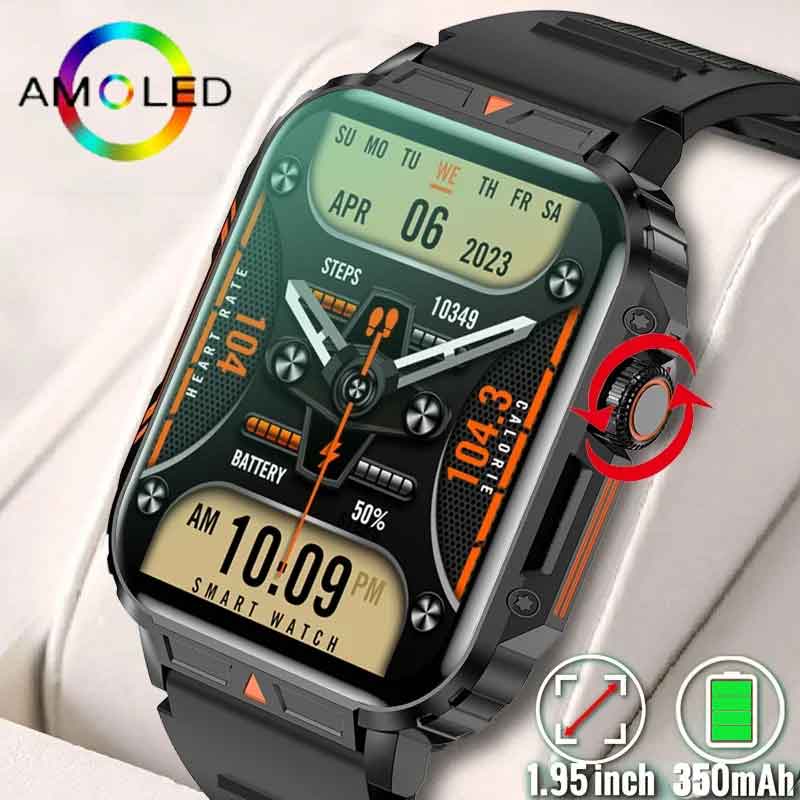 Smartwatch Military Watches For Men - 1.91 açık askeri akıllı saat erkekler