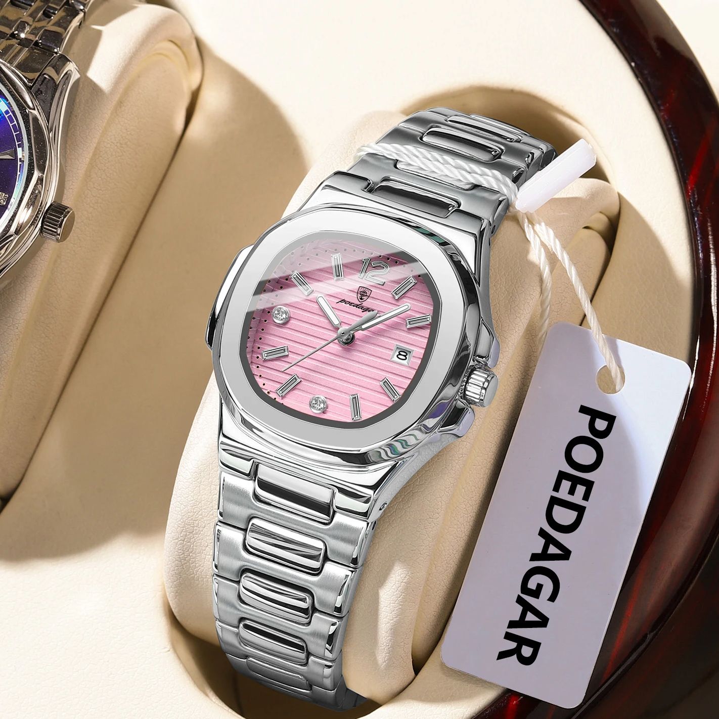 Waterproof Diving Watch - POEDAGAR Kare Moda Kadın Kol Saati