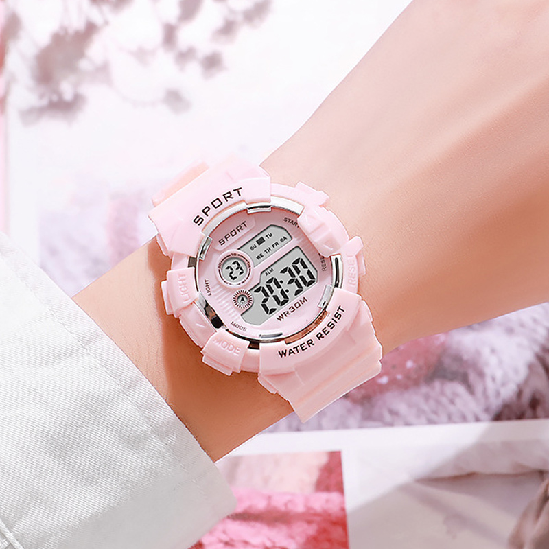 Smartwatch Digital Watches For Kid Girl - Moda Çocuklar Saatler Aydınlık Su Geçirmez