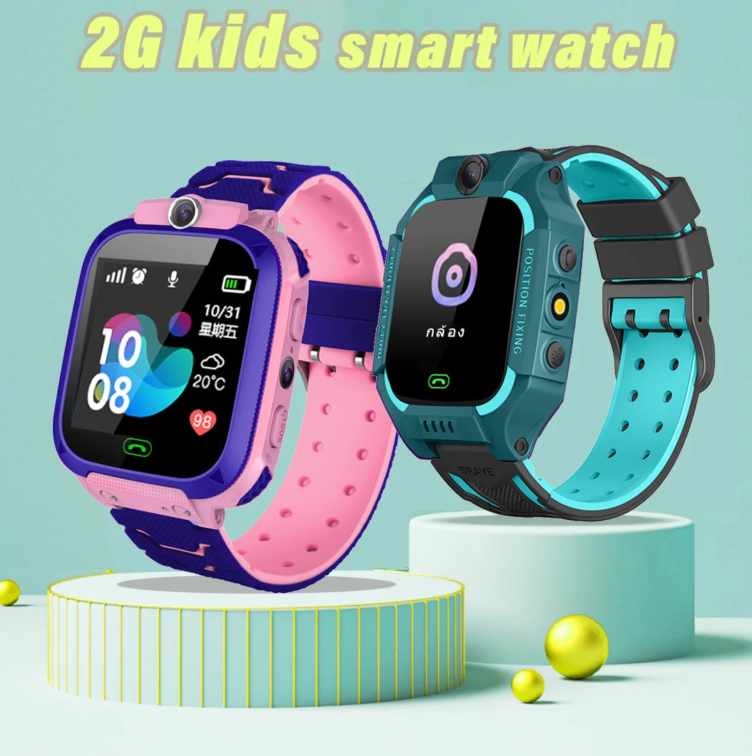 Smartwatch Digital Watches For Kid Girl - Q12 Çocuklar akıllı saat 2G Acil