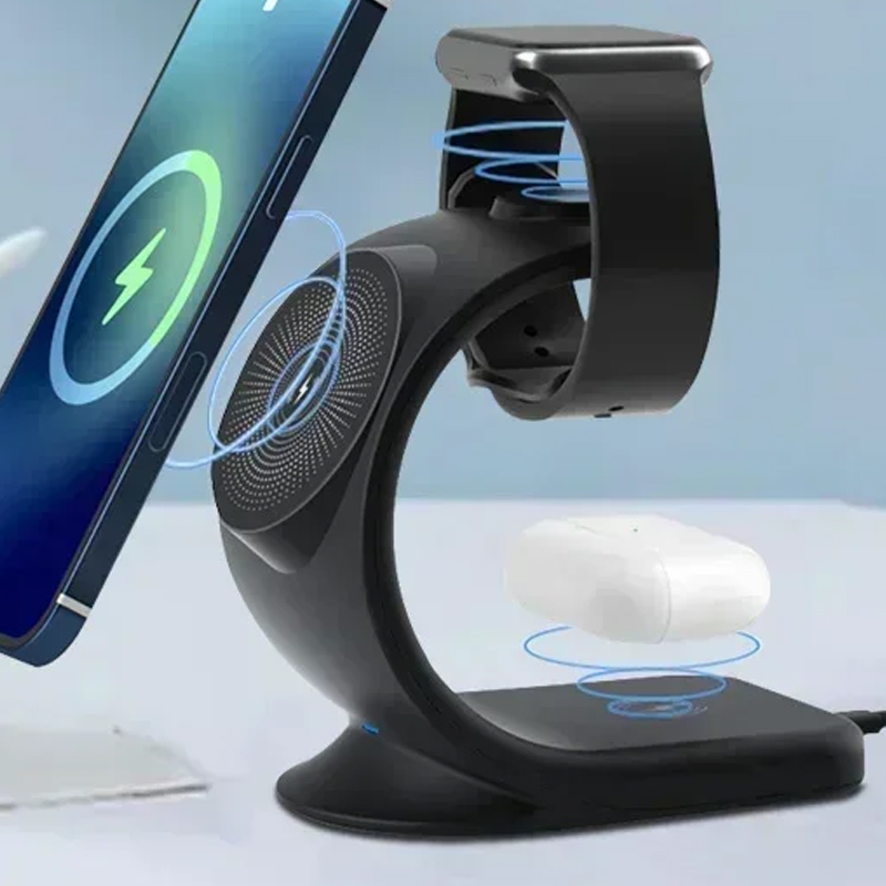 Iwatch Smartwatch - Manyetik Kablosuz Şarj Cihazı 3'ü 1