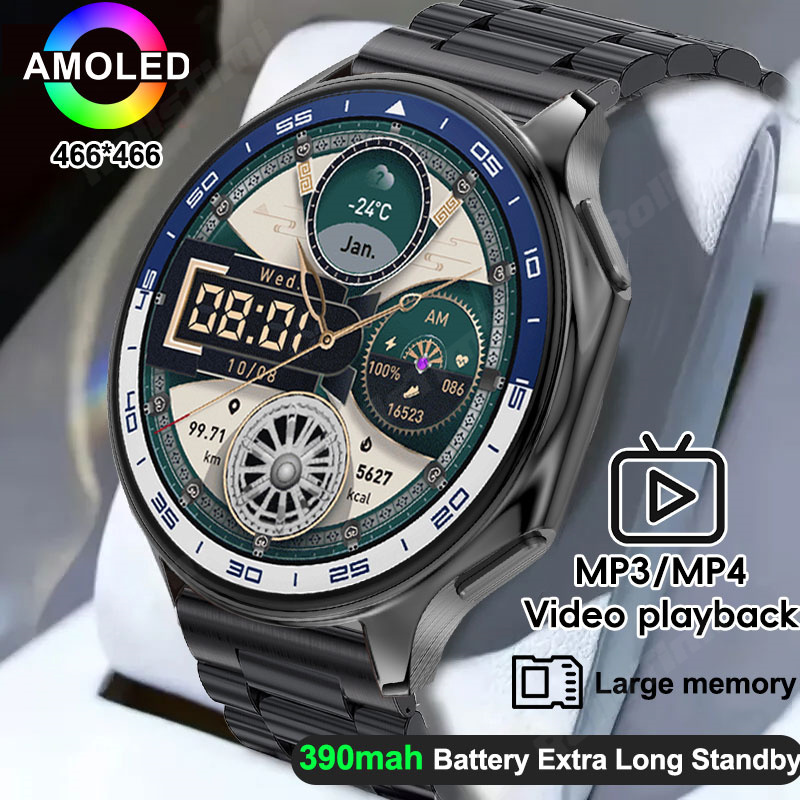 Smartwatch Professional Watches For Men - 1.43 AMOLED akıllı saat 3D surround