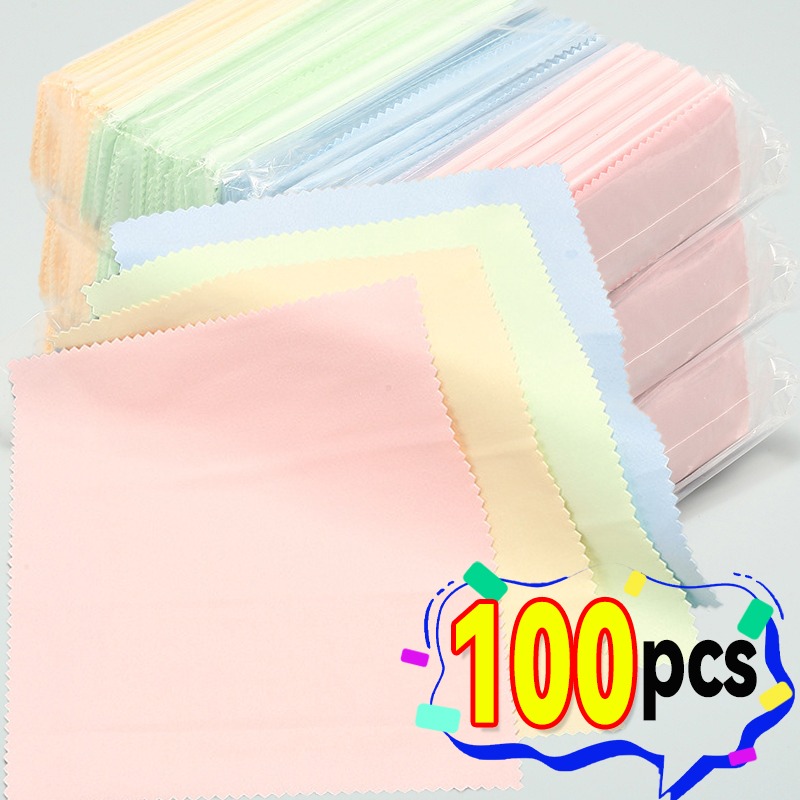 Watch Polishing Cloth - 10-100 adet Gümüş Parlatma Gözlük Bezleri