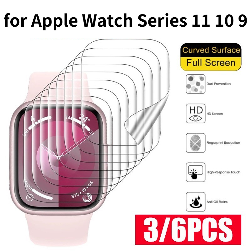 Iwatch Smartwatch - 6 adet Ekran Koruyucu Film Apple