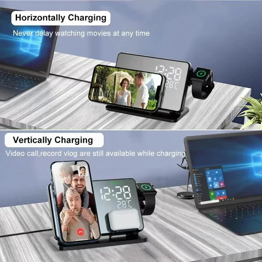 Kablosuz Şarj Cihazı Alarm Saa - Iwatch Smartwatch incelemesi ve fiyatı