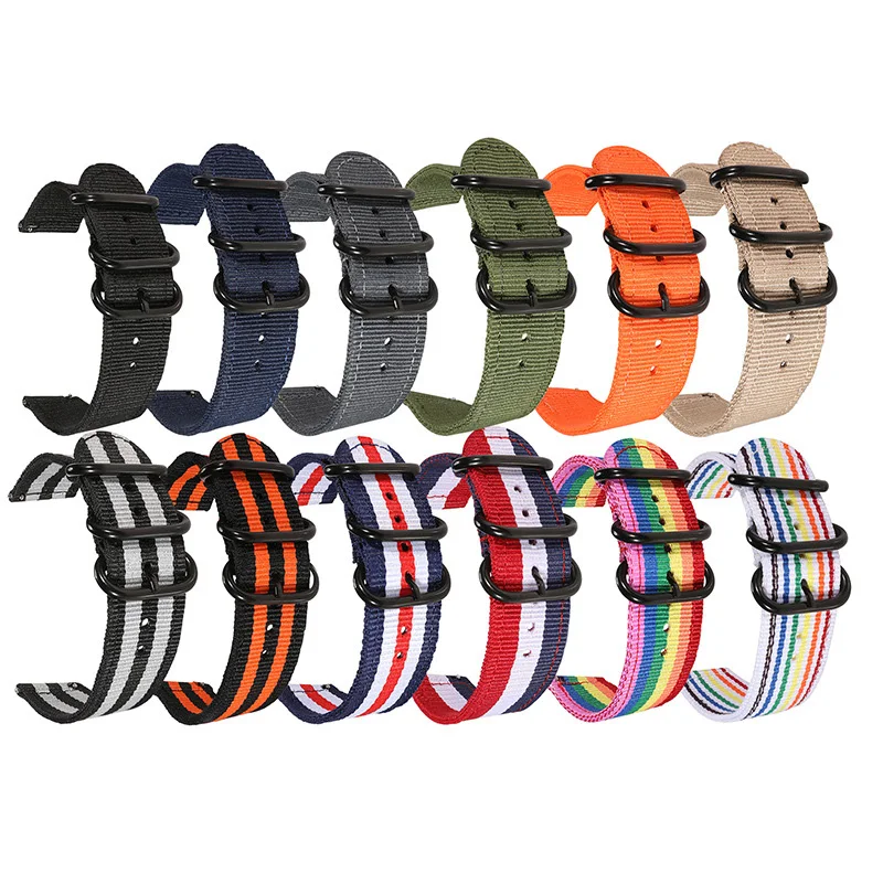 20mm 22mm evrensel naylon saat - Smartwatch Army Watches For Men incelemesi ve fiyatı