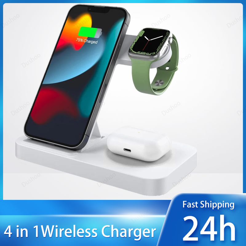 4'ü 1 Arada Kablosuz Şarj Ciha - Iwatch Smartwatch incelemesi ve fiyatı