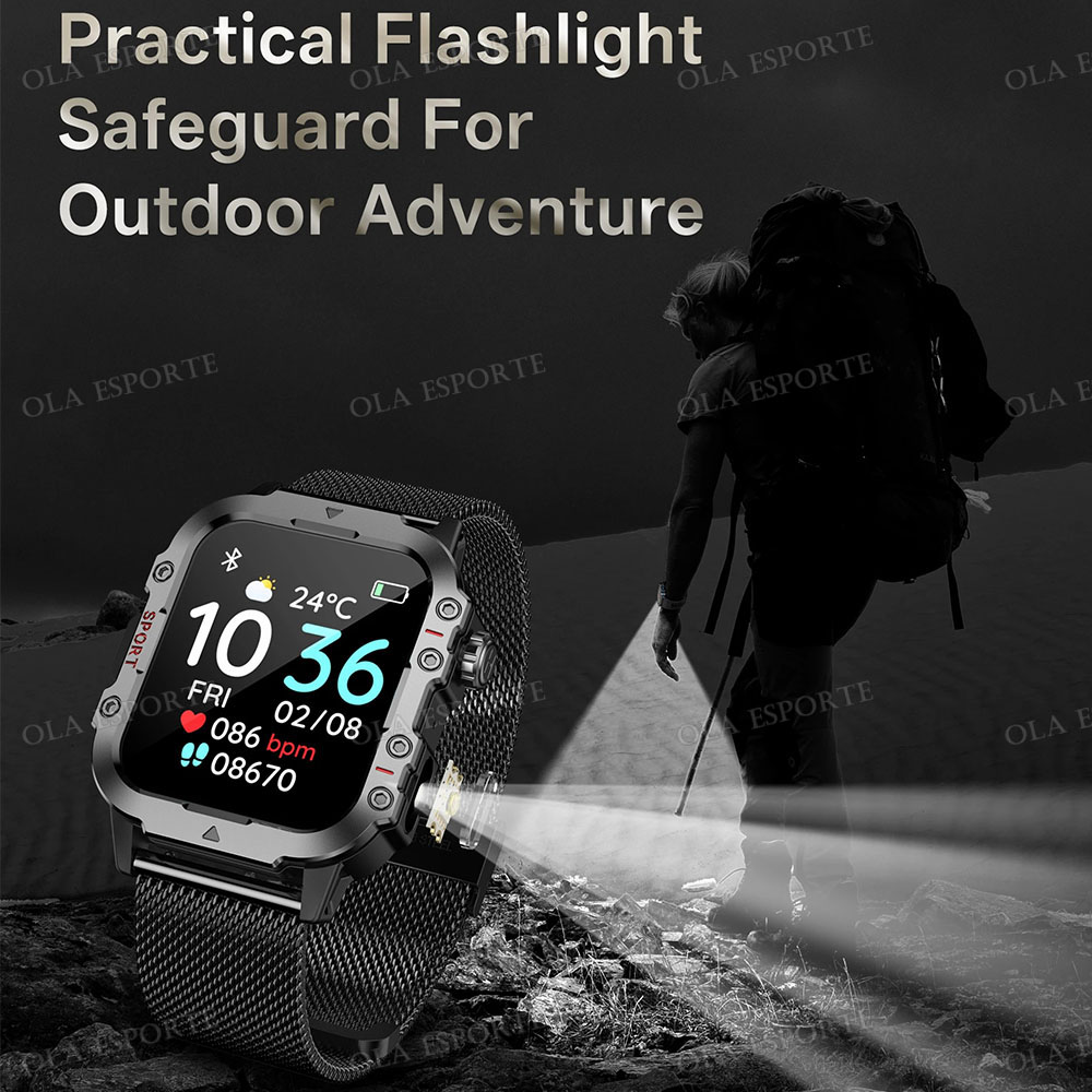 2026 Sağlam Askeri Akıllı Saat - Smartwatch Rugged Watches For Men incelemesi ve fiyatı