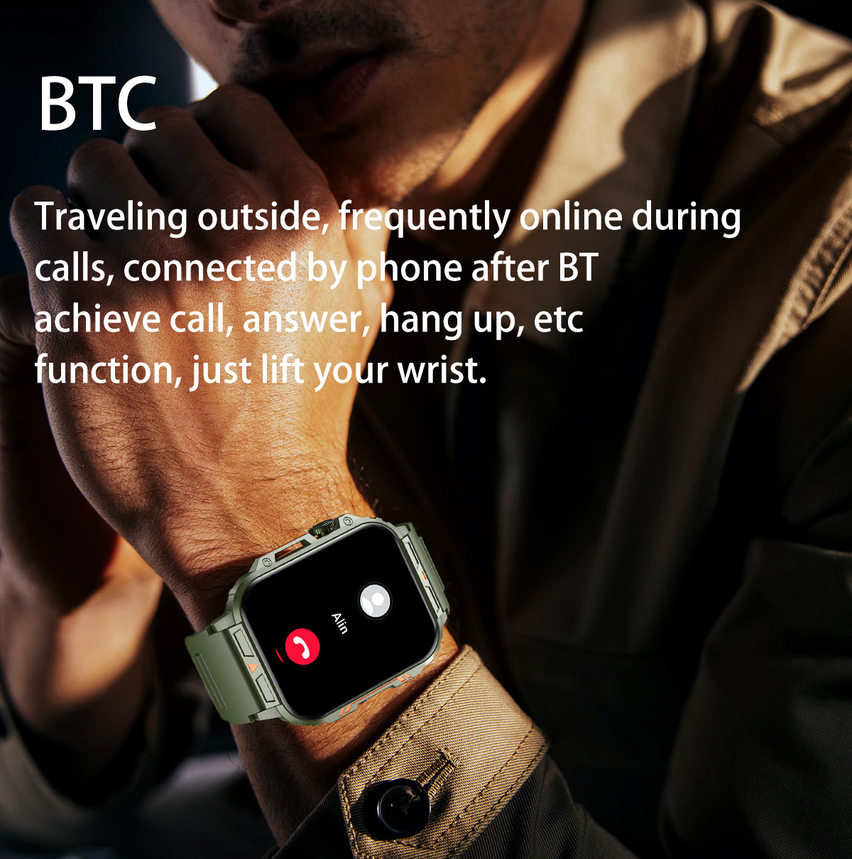 1.91 açık askeri akıllı saat e - Smartwatch Military Watches For Men incelemesi ve fiyatı