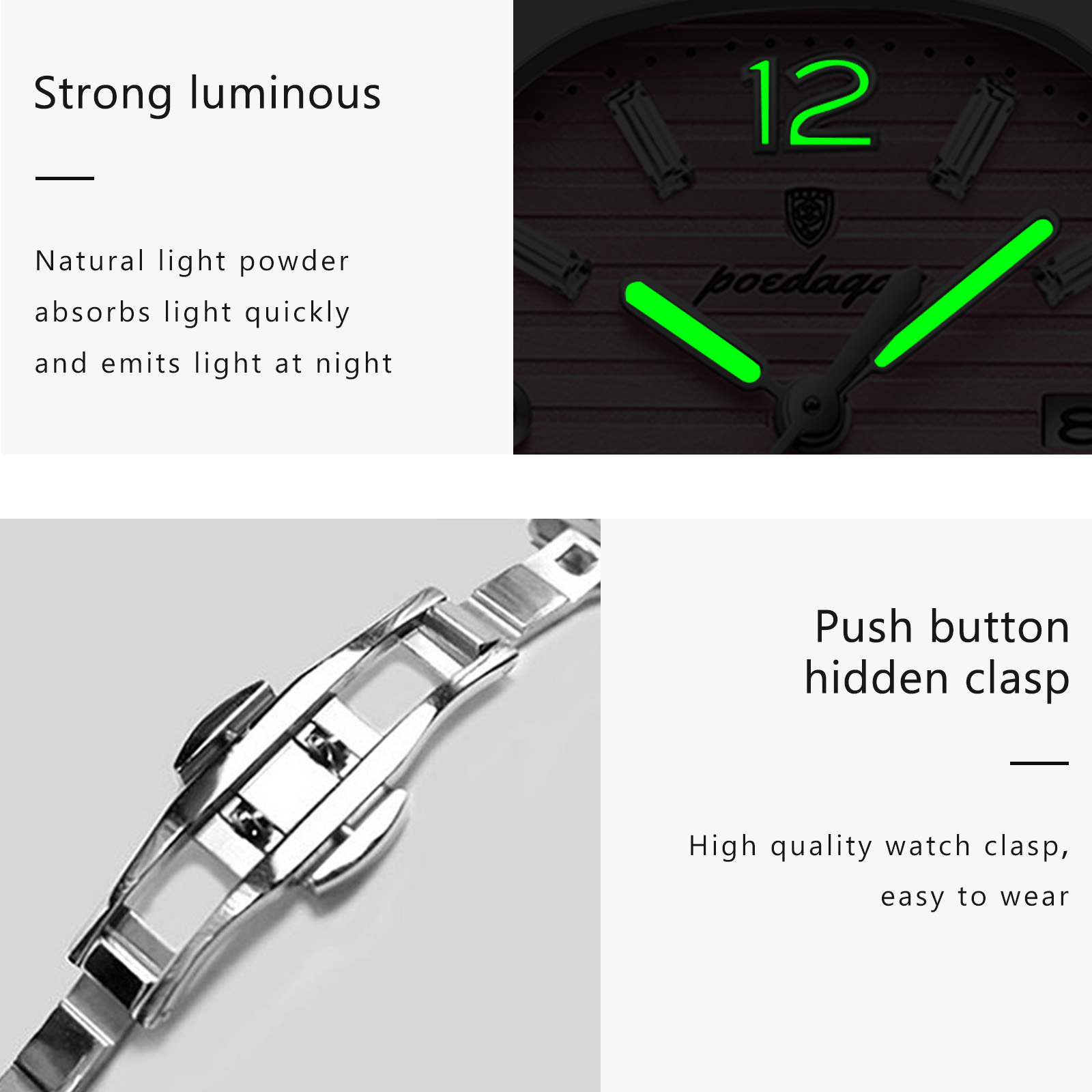 POEDAGAR Kare Moda Kadın Kol S - Waterproof Diving Watch incelemesi ve fiyatı