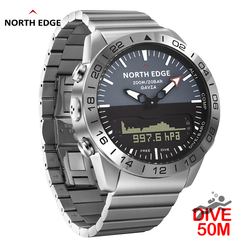 NORTH EDGE Erkek Dalış Saati A - Smartwatch Military Watches For Men incelemesi ve fiyatı