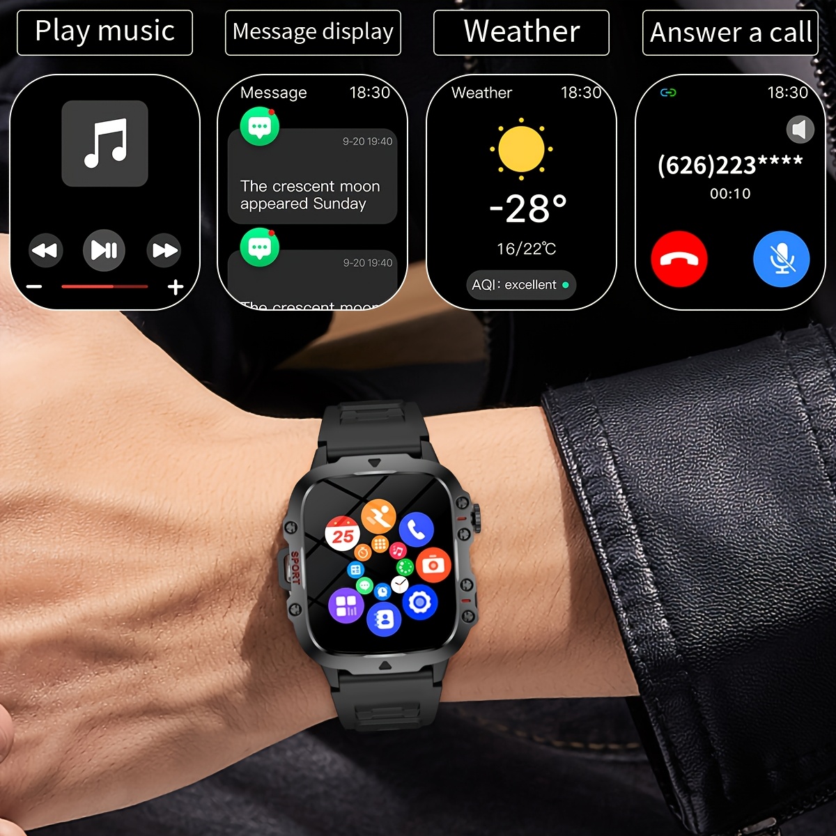 Yeni Akıllı Saat, Parlak El Fe - Smartwatch Watches Wallpaper incelemesi ve fiyatı