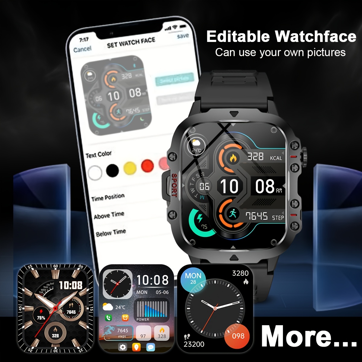 Yeni Akıllı Saat, Parlak El Fe - Smartwatch Watches Wallpaper incelemesi ve fiyatı
