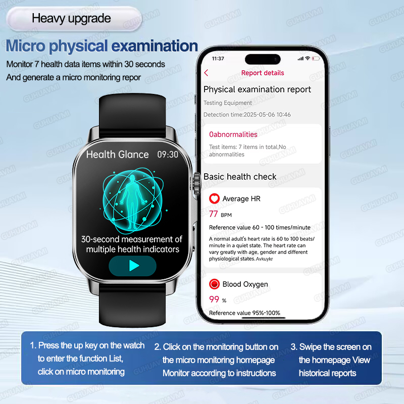 Yeni Erkek Duygu Teşhis Akıllı - Smartwatch Professional Watches For Men incelemesi ve fiyatı