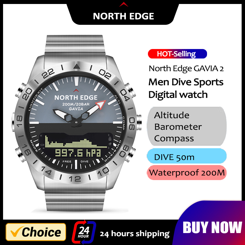 NORTH EDGE Erkek Dalış Izle As - Smartwatch Army Watches For Men incelemesi ve fiyatı
