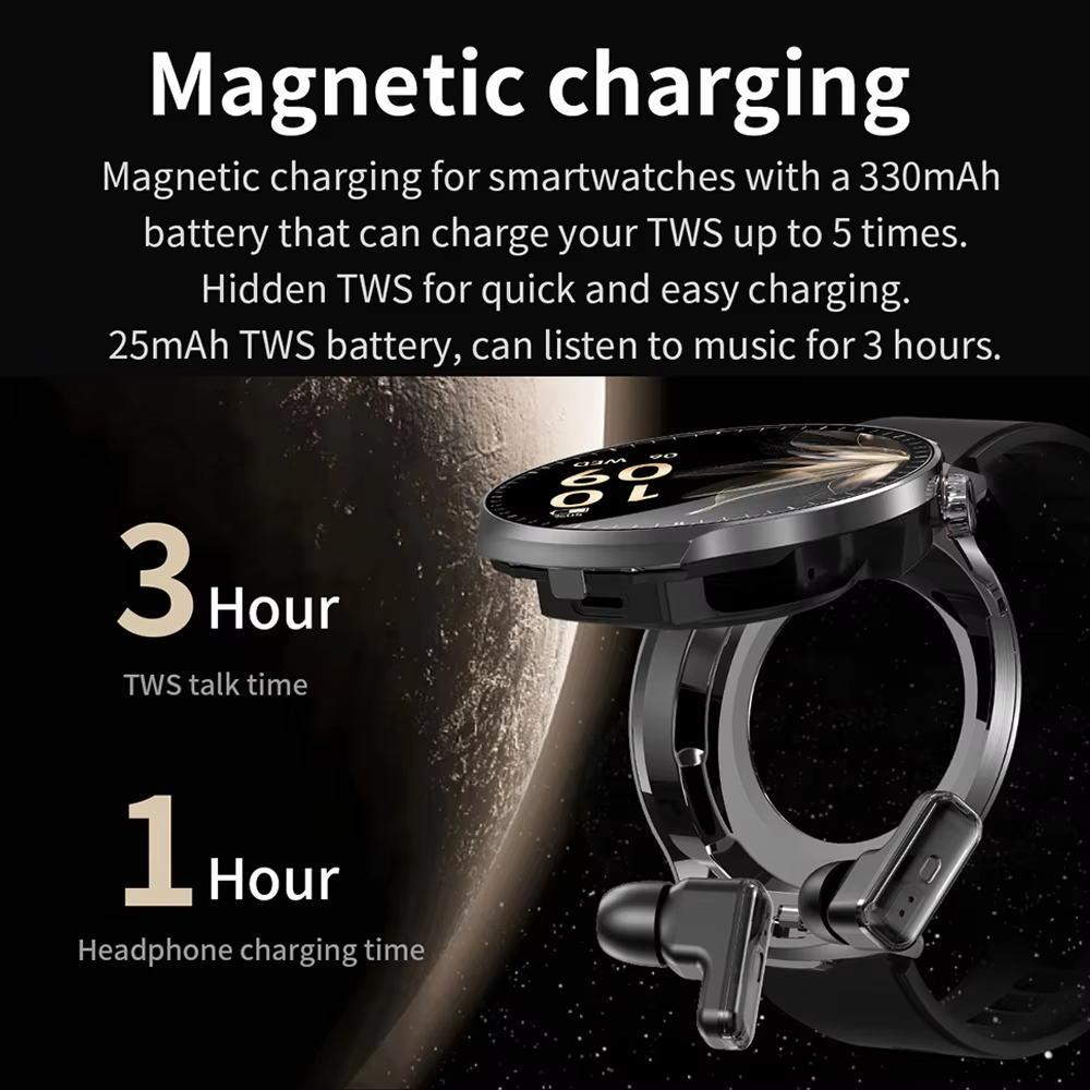 TWS 2'si 1 Arada Akıllı Saat v - Smartwatch Noise Watches For Men incelemesi ve fiyatı