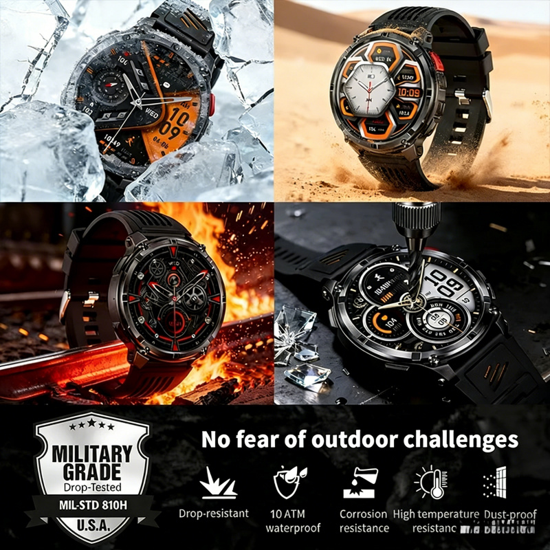 Açık havada askeri akıllı saat - Smartwatch Watches Wallpaper incelemesi ve fiyatı