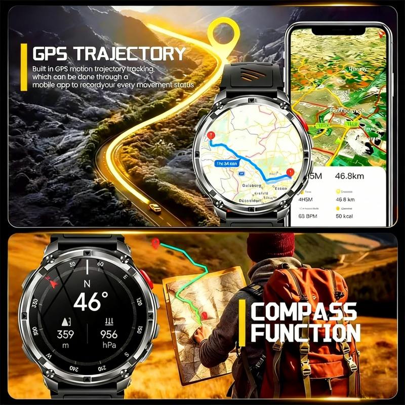 Açık havada askeri akıllı saat - Smartwatch Watches Wallpaper incelemesi ve fiyatı