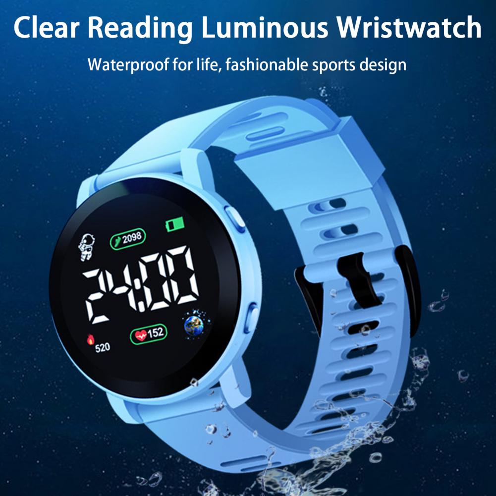Çocuklar LED dijital saat su g - Smartwatch Digital Watches For Kid Girl incelemesi ve fiyatı