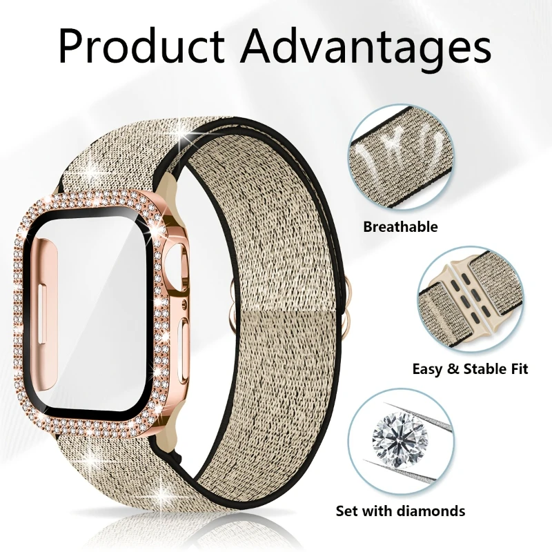 Bant + kılıf Apple Watch için  - Smartwatch Apple Watches For Women incelemesi ve fiyatı