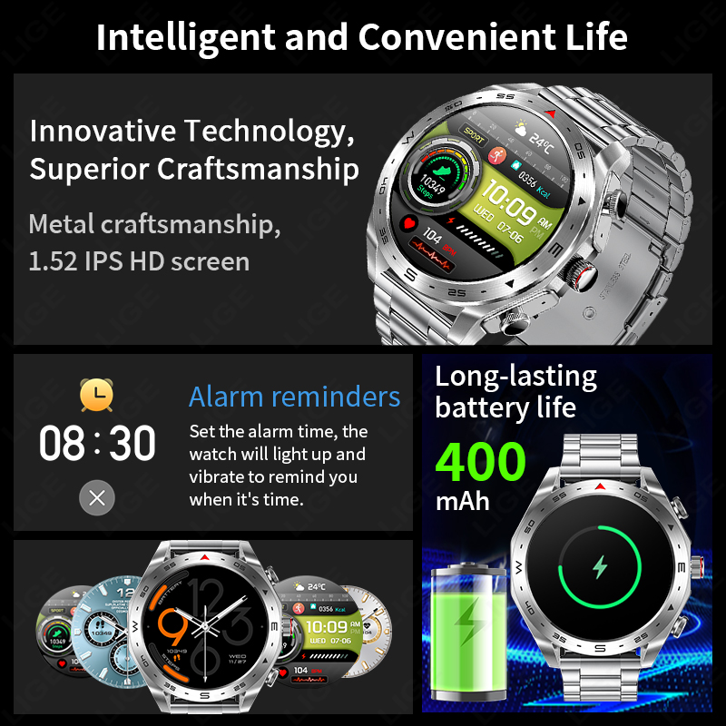 LIGE AMOLED Ekranlı Akıllı Saa - Smartwatch Noise Watches For Men incelemesi ve fiyatı