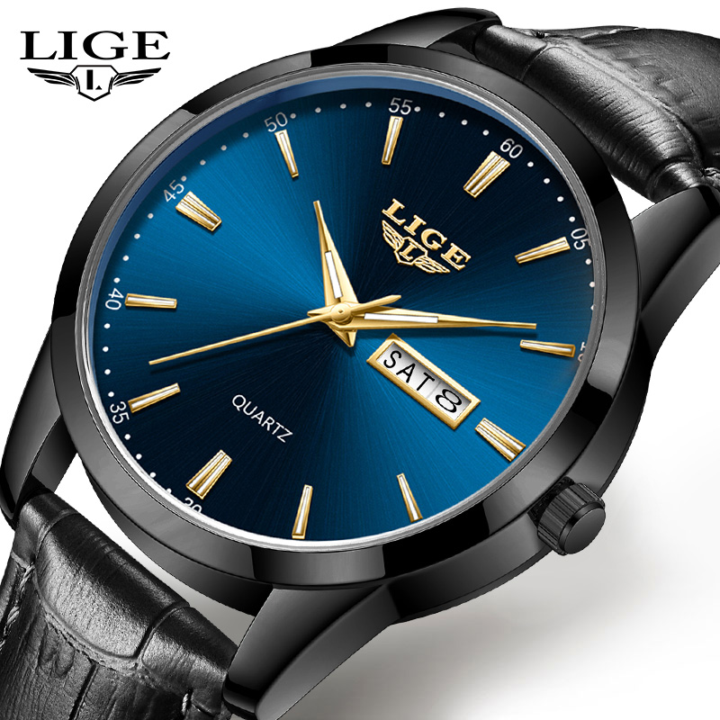 LIGE Adam Izle Moda Deri Kayış - Smartwatch Military Watches For Men incelemesi ve fiyatı