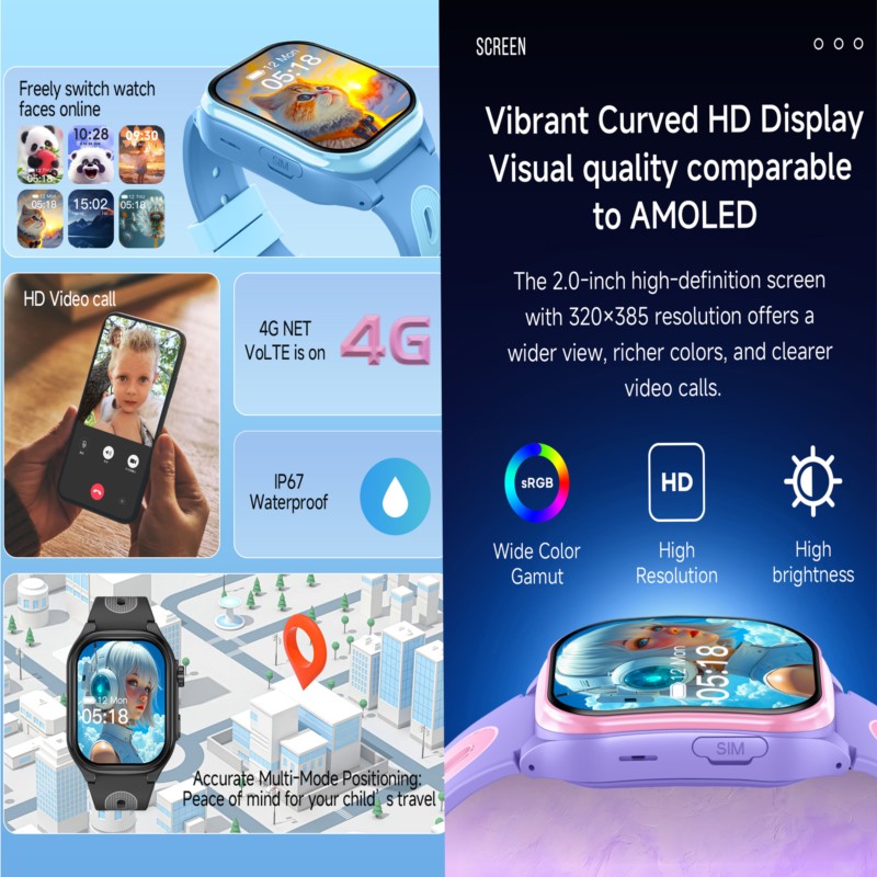 Akıllı Çocuk Saati 4G GPS WIFI - Smartwatch Watches Gift For Boys With Gps incelemesi ve fiyatı