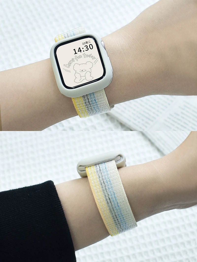 Naylon döngü Kayışı Apple Watc - Smartwatch Apple Watches For Men incelemesi ve fiyatı