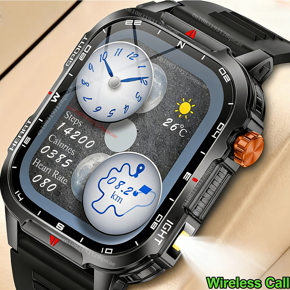 2026 Sağlam Askeri Akıllı Saat - Smartwatch Rugged Watches For Men incelemesi ve fiyatı