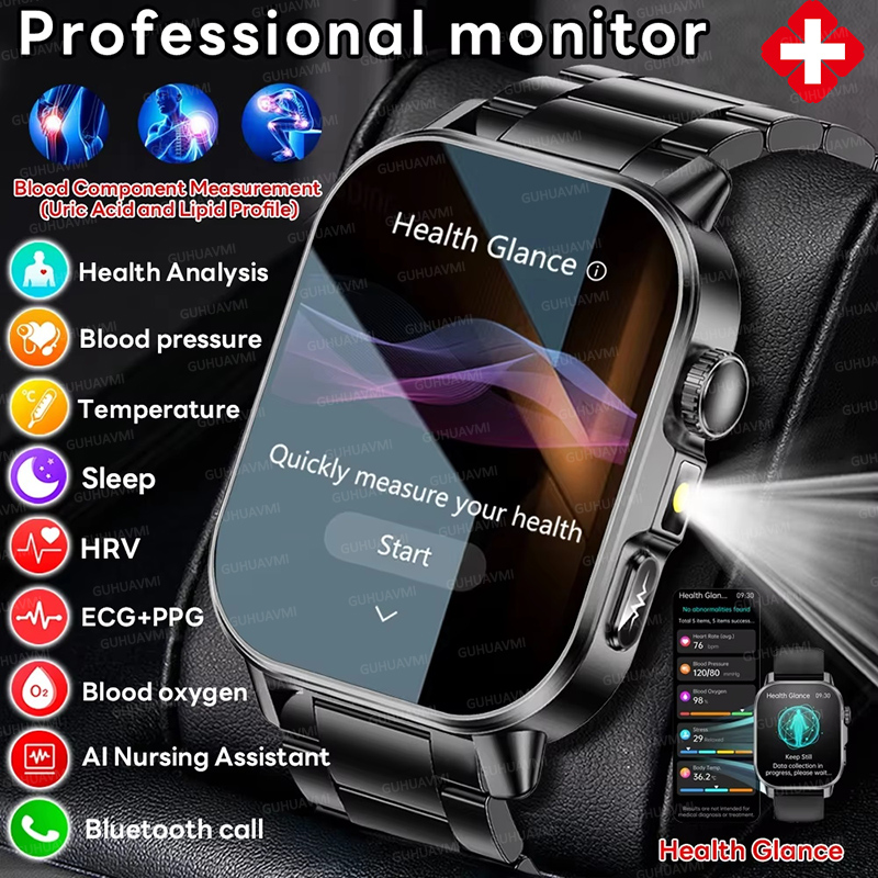 Hemşirelik Sınıfı Yeni EKG + P - Smartwatch Professional Watches For Men incelemesi ve fiyatı