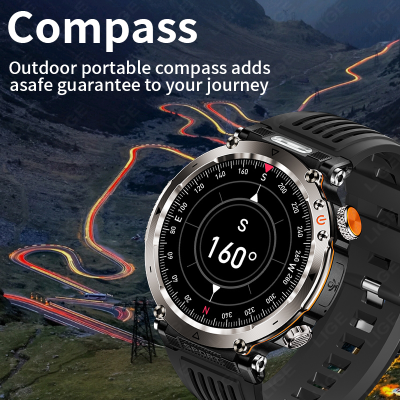 Yeni Askeri Açık Hava Akıllı S - Smartwatch Military Watches For Men incelemesi ve fiyatı