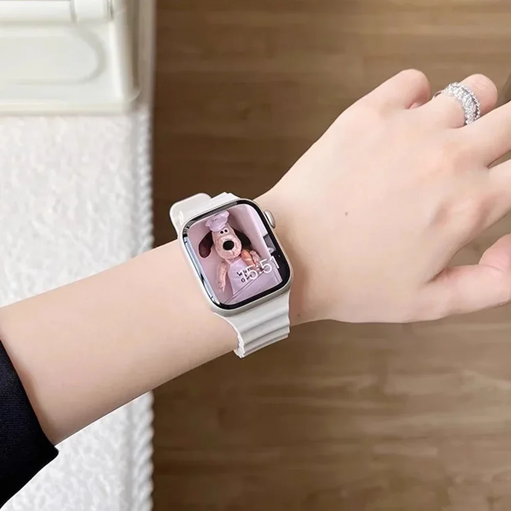 Silikon Okyanus kayışı Apple w - Smartwatch Apple Watches For Men incelemesi ve fiyatı