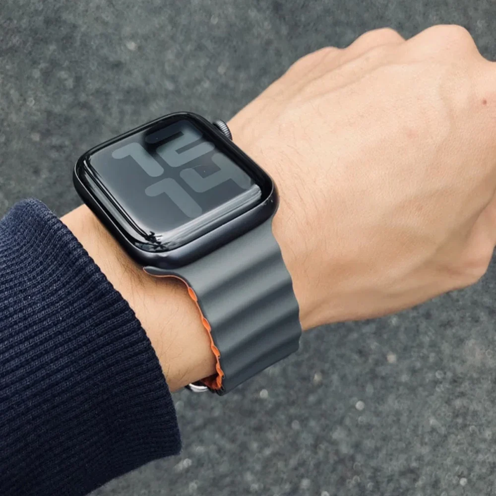 Silikon Okyanus kayışı Apple w - Smartwatch Apple Watches For Men incelemesi ve fiyatı