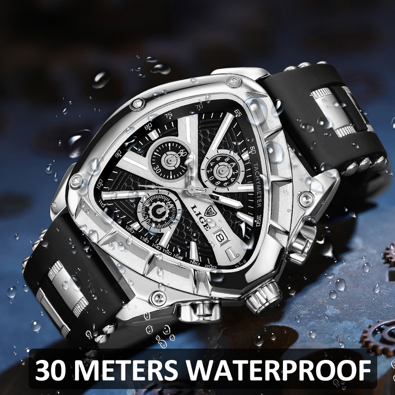 LIGE Moda Erkekler İzle Üçgen  - Smartwatch Army Watches For Men incelemesi ve fiyatı