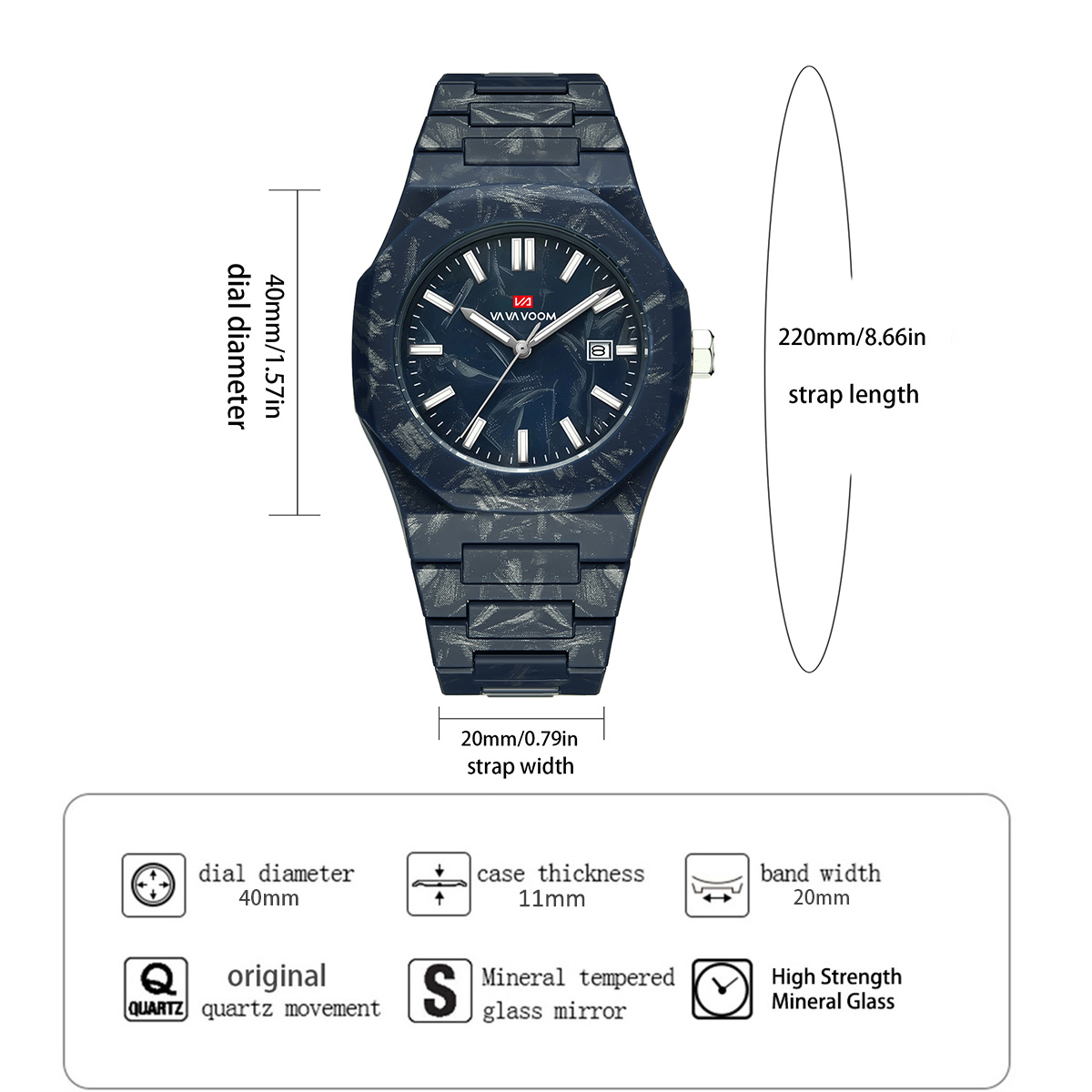 VA VA VOOM Erkekler Saatler Ku - Smartwatch Military Watches For Men incelemesi ve fiyatı