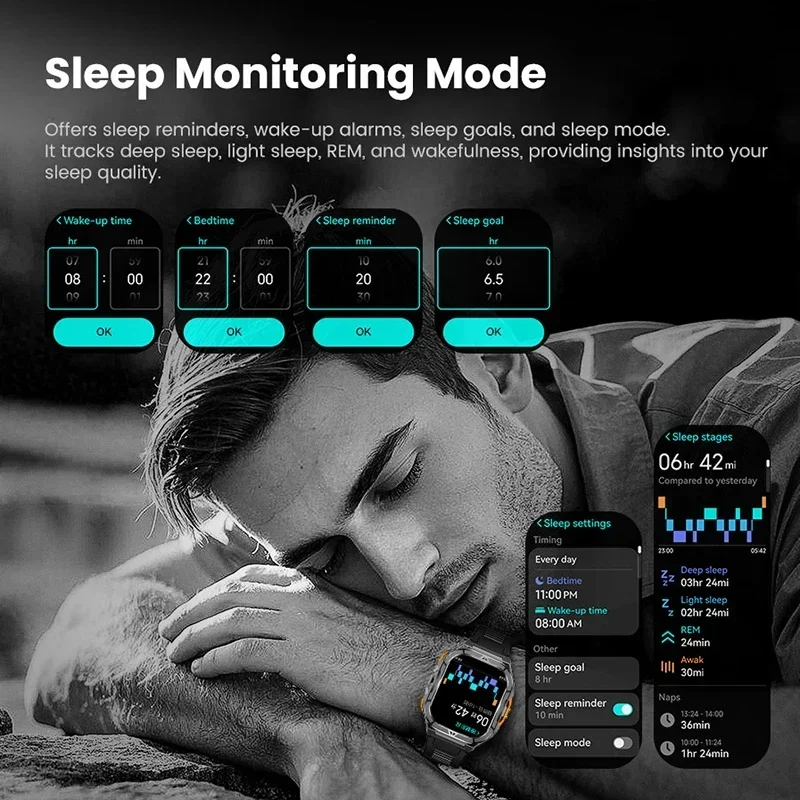 Lüks AMOLED Akıllı Saat Gerçek - Smartwatch Military Watches For Men incelemesi ve fiyatı
