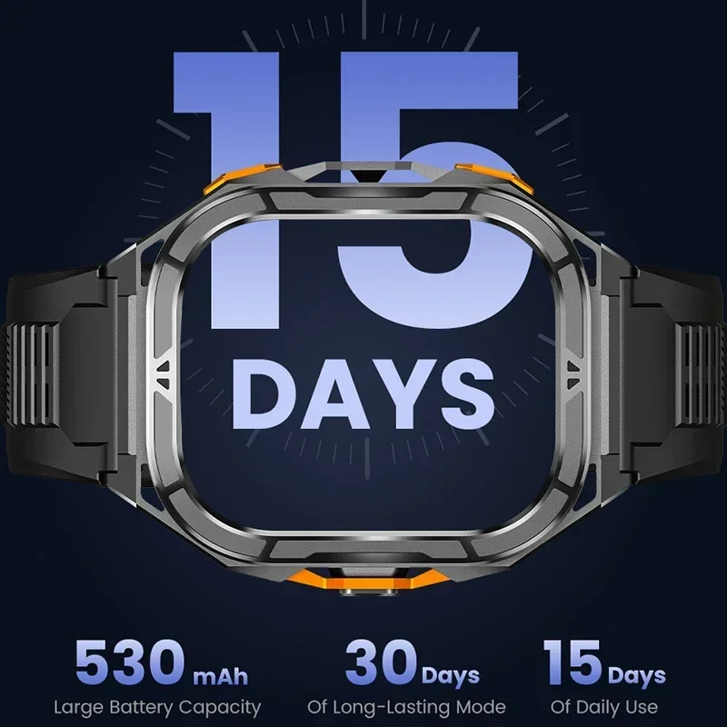Lüks AMOLED Akıllı Saat Gerçek - Smartwatch Military Watches For Men incelemesi ve fiyatı