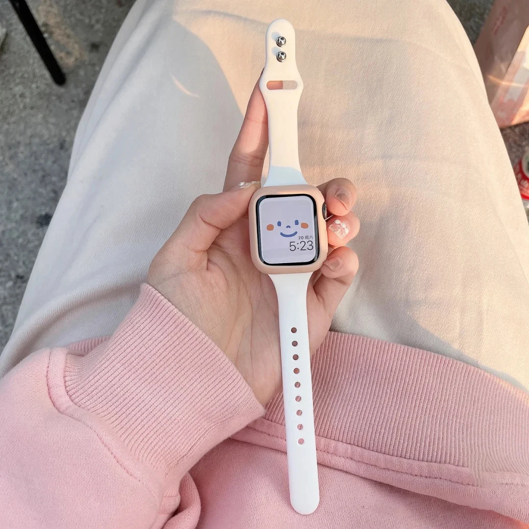 Apple watch bandı için ince Si - Smartwatch Apple Watches For Women incelemesi ve fiyatı