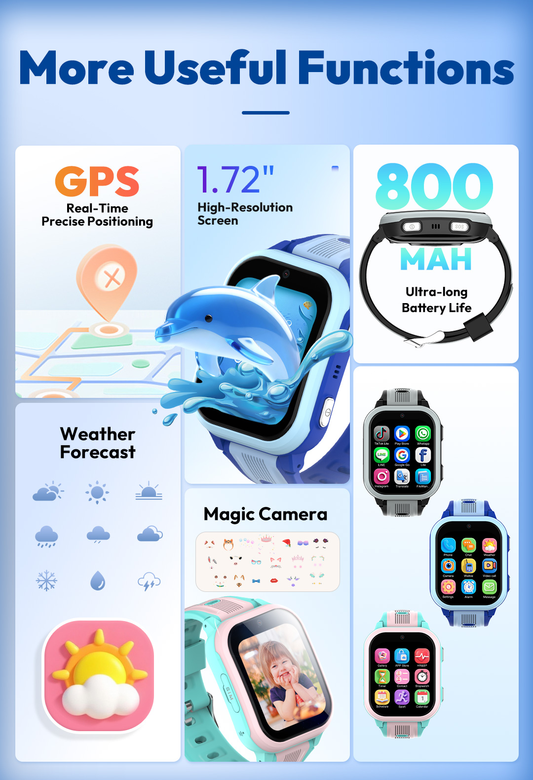 KT41 Akıllı Saat - 4G Telefonl - Smartwatch Watches Gift For Boys With Gps incelemesi ve fiyatı