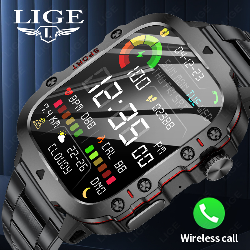 LIGE açık erkek spor akıllı sa - Smartwatch Watches Gift For Women incelemesi ve fiyatı