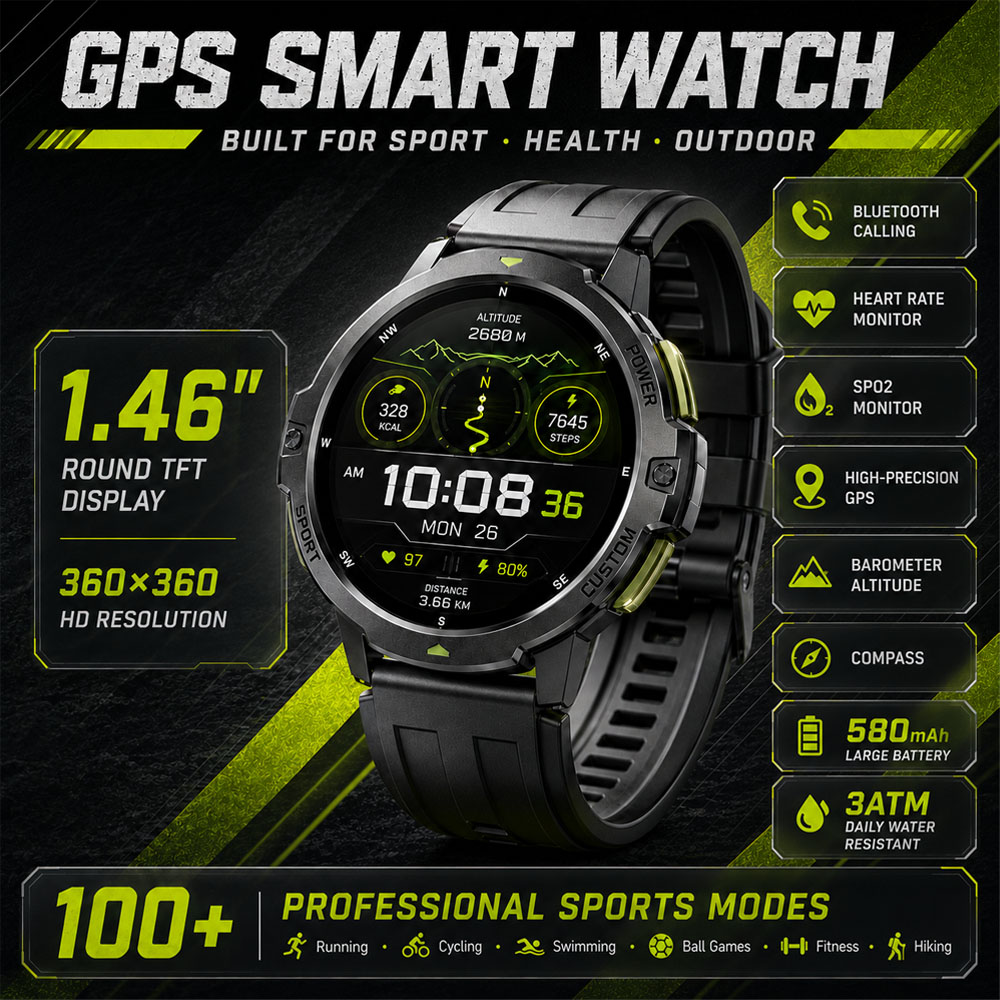 YENİ Askeri GPS Akıllı Saat 3A - Timex Watches Smartwatch incelemesi ve fiyatı
