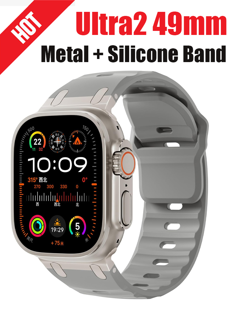Metal + Silikon Kayış Apple wa - Smartwatch Apple Watches For Men incelemesi ve fiyatı