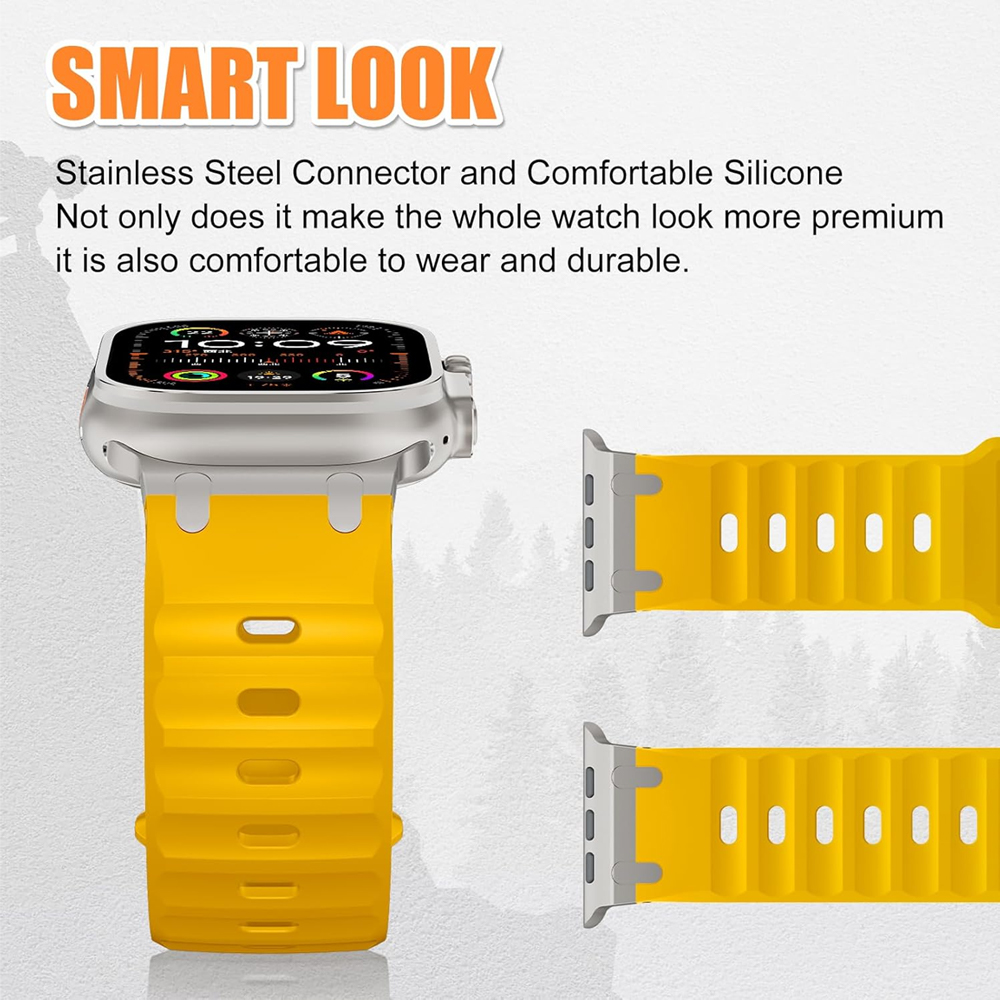 Metal + Silikon Kayış Apple wa - Smartwatch Apple Watches For Men incelemesi ve fiyatı